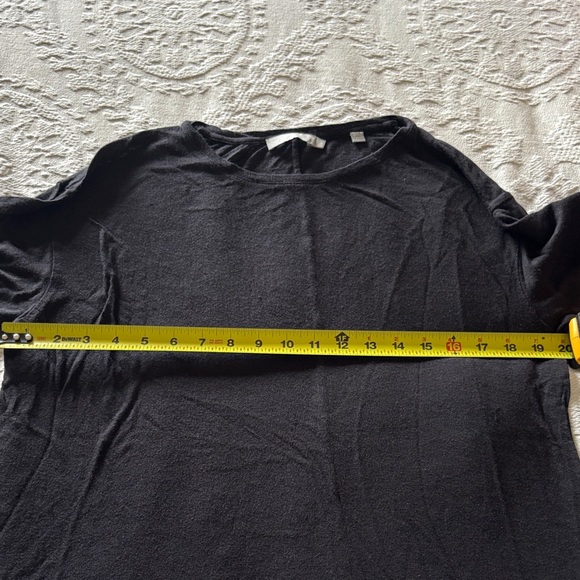 Vince Black Long Sleeve Women's Top Gently Loved S Soft Pima Cotton - Picture 4 of 8